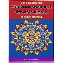 Yaratıcı Mandala Boyama Kitabı Zoru Sevenler İçin
