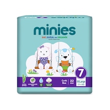 Minies Bebek Bezi Xxlarge 7 Beden 17+kg 22 Adet - 6 Adet Tarı 4 - 7 Yaş