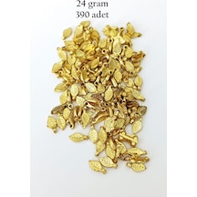 Oya Abiye Bileklik Kolye Pleksi Metalik Plastik Pul Altın Renk 24 Gram 390 Adet - Bnc535 Çok Renkli