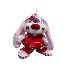 Peluş Sevimli Tavşan Sesli Uzun Kulaklı 25 CM