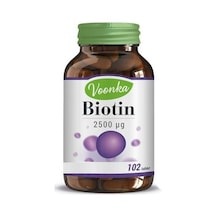 Voonka Biotin 2500 ΜG Takviye Edici Gıda 102 Tablet