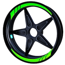 Floresan Yeşil Moto GP İç Jant Şeridi Sticker Çınar Extreme