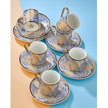 Hanedan Kahve Fincan Seti - 6 Kişilik Türk Kahvesi Fincan Takımı - 90 Ml 001