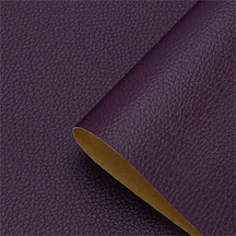 Kendinden Yapışkanlı Deri Etiket Araba Sandalye Tamir Kanepe Aşınmaya Dayanıklı Purple 35x50cm