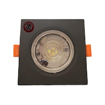 Atlantis 6 Watt 6W Cob Led Spot Siyah Kasa Kare Beyaz Işık