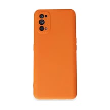 Realme 7 Pro Kılıf Nano İçi Kadife Silikon - Turuncu -