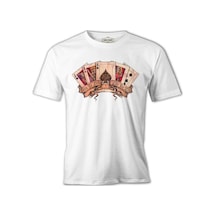 Poker Kartlar - Born To Lose Beyaz Erkek Tshirt