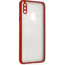 Samsung Galaxy Uyumlu A20s Kılıf Montreal Silikon Kapak - Kırmızı