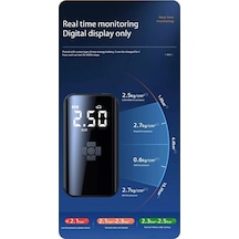 Didadodo Portatif Araba Hava Pompası Şarj Edilebilir Kompresör, Motosiklet-bisiklet-lastik Şişirme