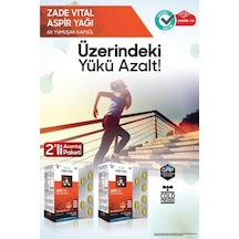 Zade Vital Aspir Yağı 60 Yumuşak Kapsül - Blister X2 2'li Avantaj Paketi