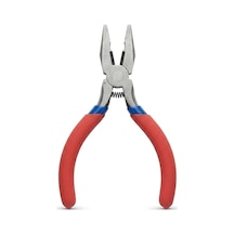 Yaylı Mini Kombine Pense - Ergonomik Çift Renk Kaymaz Saplı, Kablo Kesme Ve Sıkma Fonksiyonlu Hassas El Aleti