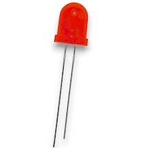 8mm Kırmızı Diffused Led - 50 Adet