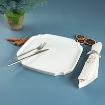 Aryıldız Lunar Kare Servis Tabağı 27 Cm Çok Renkli