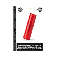 18650 2450mah 3.7v Li-ion Şarj Edilebilir Pil Wt-ınr18650 Cihaz Enerjisi Seyyar Güç Aydınlatma Pili