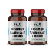 Koenzim Q-10 Alfa Lipoik Asit L-karnitin Coenzyme Q10 100 Mg 60 Tablet X 2 Kutu