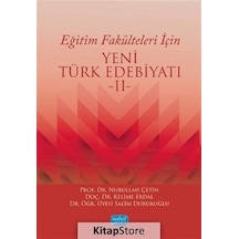 Eğitim Fakülteleri İçin Yeni Türk Edebiyatı 2 - Kelime Erdal - Nobel Akademik Yayıncılık
