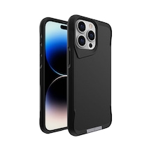 Zore İphone 15 Pro Max Uyumlu Ogaa Aihttg Kenarlı T-max Mat Standlı Kılıf-siyah
