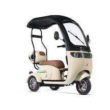 Motolux Fx09 3 Tekerli Elektrikli Motosiklet Beyaz Siyah
