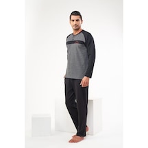 Pjs 22614 Erkek Uzun Kollu Pijama Takımı