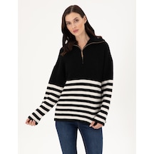 Pierre Cardin Kadın Siyah Kazak /triko 50298102-vr046 Siyah