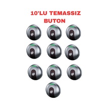 Sr-705 W Temassız Kapı Açma Butonu Ip68 Su Geçirmez Sıva Üstü Kızılötesi Sensörlü Çıkış Butonu 12-24v Dc 10 Adet