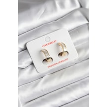 Mey İthalat 14k Gold Renk Kaplama Cm Kadın Küpe Renkli 03978114