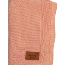 Mummy's Baby Tencel Örgü Bebek Battaniyesi 80x100 Pembe