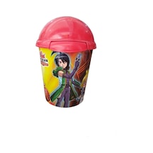 Dede Çöp Kovası Bakugan Kapaklı Kırmızı
