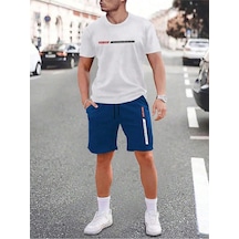 Tarzsokak Manfinity Homme 2 Adet/takım Erkek Yuvarlak Yaka Kısa Kollu Baskılı Günlük Üst Ve Şort Takımı Beyaz Tarzsokak Manfinity Homme 2 Adet/takım Erkek Yuvarlak Yaka Kısa Kollu Baskılı Günlük Üst Ve Şort Takımı Beyaz