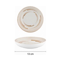 12'li Valencia Kase Sığ 13cm Dijital Costa Rinart Krem