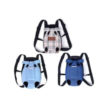 Köpek Dışarı Çıkıyor Göğüs Üzerinde Katlanabilir Sırt Çantası Pet Taşıma Çantası, Renk: Mavi Denim Dört Mevsim S