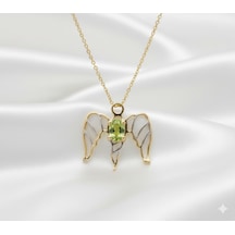 Ariş Şifa Meleği Peridot Altın Kolye