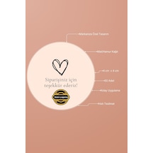 Kişiye Özel Butik Logo Etiketi 50 Adet Sipariş Teşekkür Etiketi Sticker 4x4 Cm Diğer
