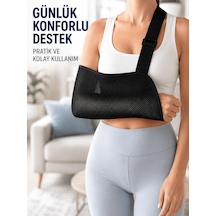 Ortopedik Fileli Kol Askısı Ayarlanabilir Askılı Hava Alabilen Kol Destek Aparatı Çok Renkli