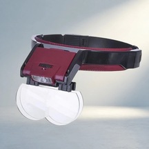 Led Lambalı Büyüteç Şapka Tipi Lens Takmalı Kullanım