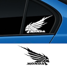Honda Canavar Sticker, Honda Oto Sticker, Honda Sticker 25x16 Cm-sol