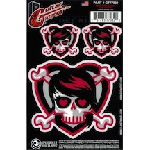 Planetwaves Gt77032 Gtr Tattoo- Emo Gırl Skull Sticker Gtr Tatto