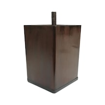 Cateksss Karre Ayak 70x70 10 Cm 3/8 Ahşap - 5 Li Paket Gümüş