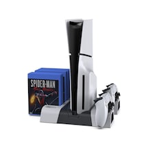 Ps5 Disk Dijital/ps5 Slim Disk Dijital Uyumlu Multi Fonksiyonel Soğutucu Şarj İstasyonu