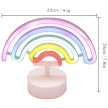 Plastik Gökkuşağı Neon Led Işık Dekoratif Renkli Masaüstü Ve Ambiyans Aydınlatması 5615 .