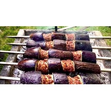 5 Adet Kare Tavuk Şişi - Patlıcan Şişi 60 Cm - 7 Mm - Tavuk Kanat Şişi - Domates Şişi