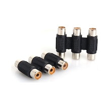 3 Rca Dişi-Dişi Av Video Ses Kablosu Birleştirme Adaptörü