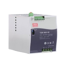 Meanwell Tdr-960-48 ,3-faz/380vac 48vdc/20a Güç Kaynağı Beyaz - Gümüş