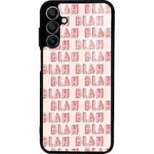 Samsung Uyumlu A15 Blah Blah Tasarımlı Glossy Telefon Kılıfı Çok Renkli