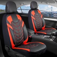 Bmw X5 Lüx Deri Oto Koltuk Kılıfı Ön Arka Takım Classy Serisi Siyah Kırmızı