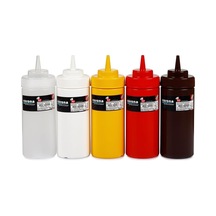 Geniş Kapaklı Ketçap Ve Mayonez Dispenseri Şişesi, 450 Ml Kapasite, Sarı Çok Renkli