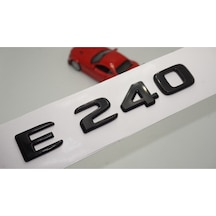 E 240 Uyumlu Bagaj Parlak Siyah Abs 3m 3d Yazı Logo