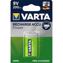 Varta Recharge Accu Power 9V 200 Mah Şarjlı Kare Pil