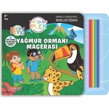 Yağmur Ormanı Macerası - Yapışkan İpler 3+ Yaş- Yumurcak Yayınları