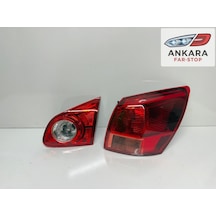 Nissan Qashqai 2007 - 2010 Stop Lambası Sağ İç Ve Dış Takım Toplam 2 Adet Stop